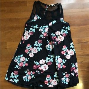 Black floral dress